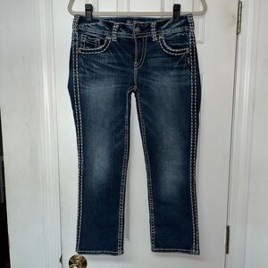 Silver Jeans Fluid Denim Suki Mid Capri Jeans